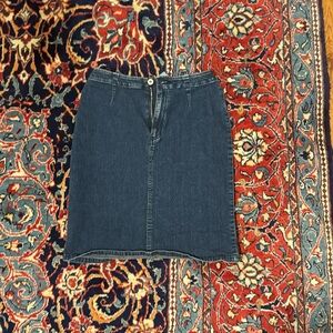 Vintage Liz Claiborne Knee Length Denim Skirt